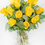 12 Yellow Roses